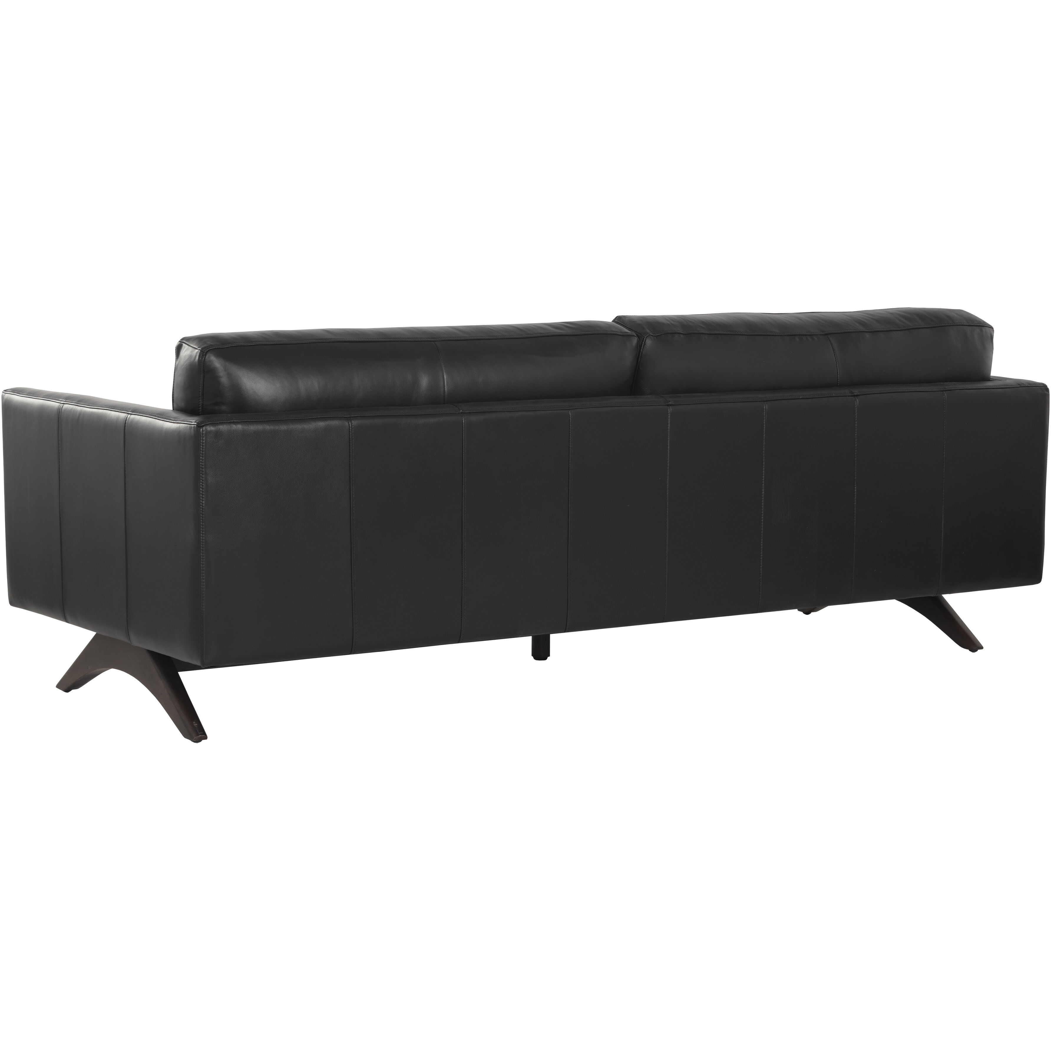 Rogers Cortina Black Leather Sofa